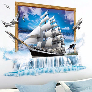 Sail Boat Wall Sticker